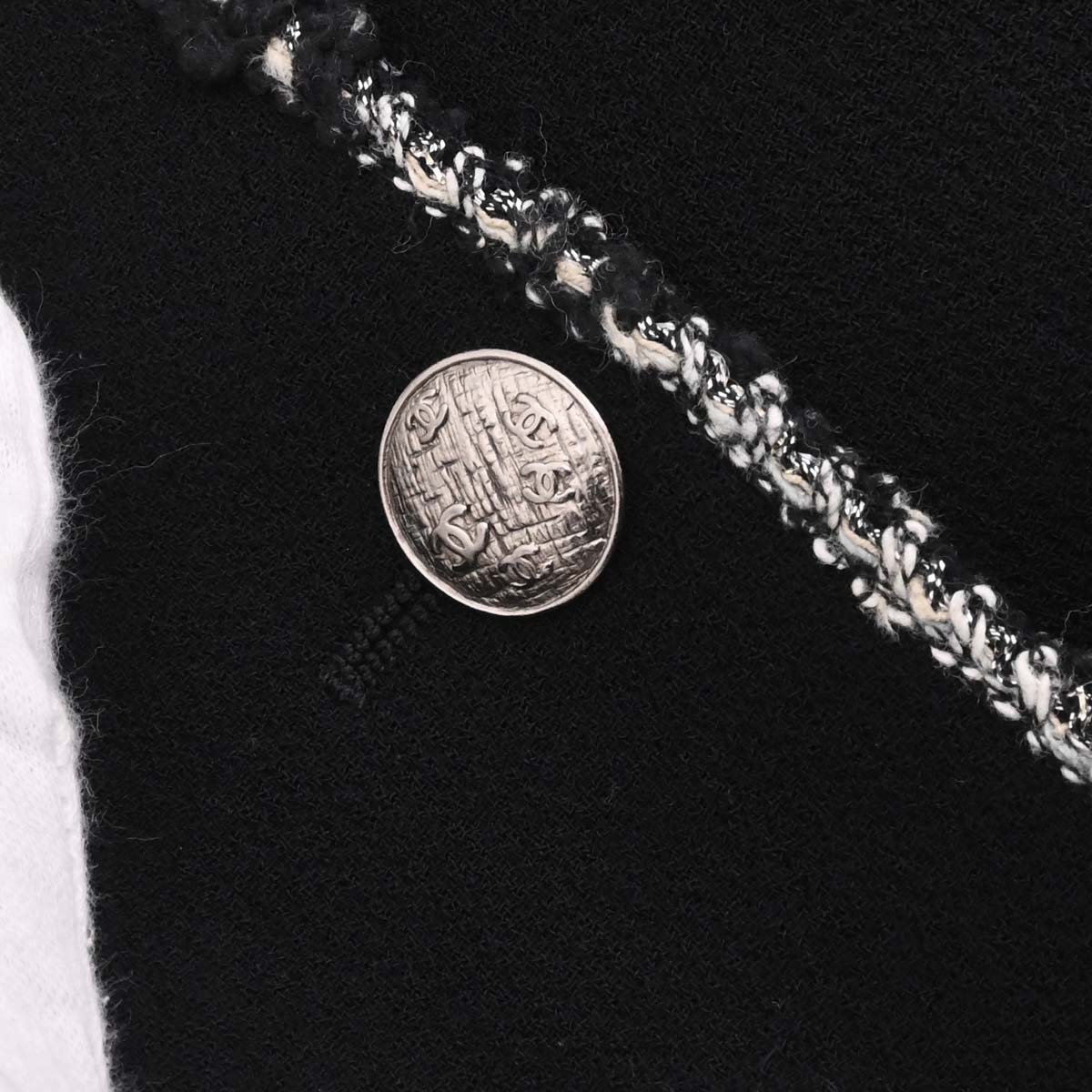 Chanel 2005 Black Emblem Single Breasted Jacket #36