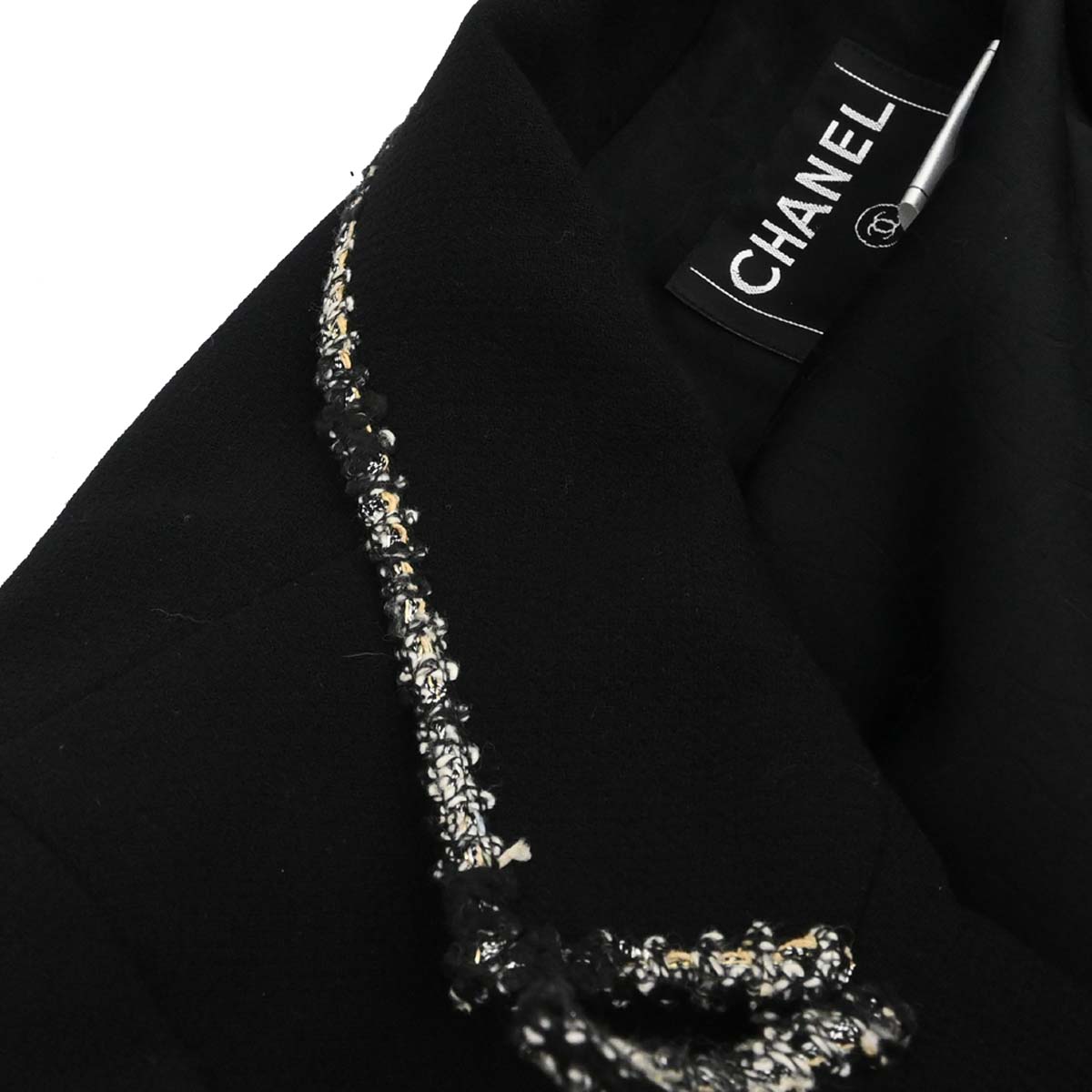 Chanel 2005 Black Emblem Single Breasted Jacket #36