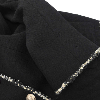 Chanel 2005 Black Emblem Single Breasted Jacket #36