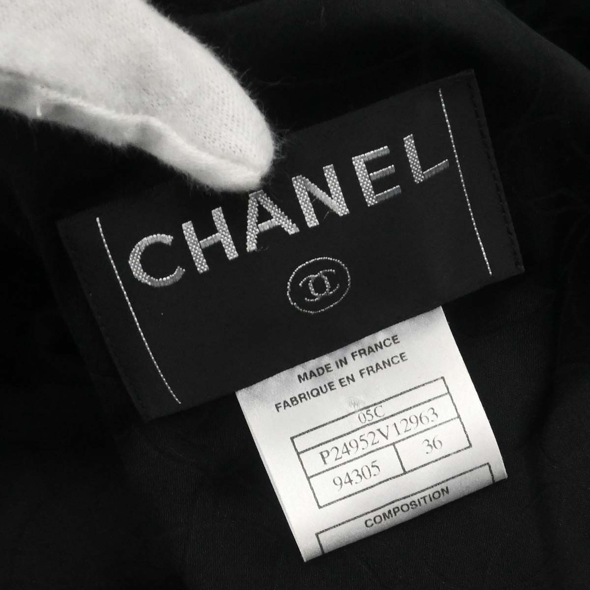 Chanel 2005 Black Emblem Single Breasted Jacket #36