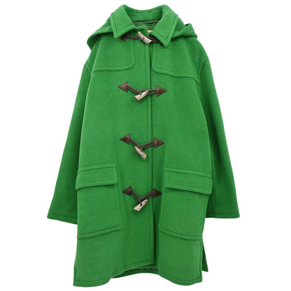 Hermes Hooded Duffel Coat Green #52
