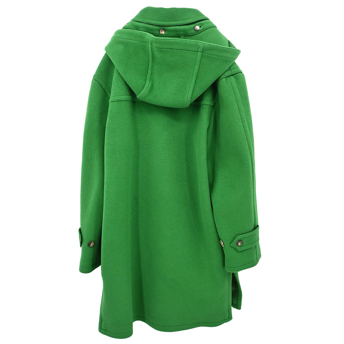 Hermes Hooded Duffel Coat Green #52