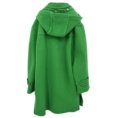 Hermes Hooded Duffel Coat Green #52