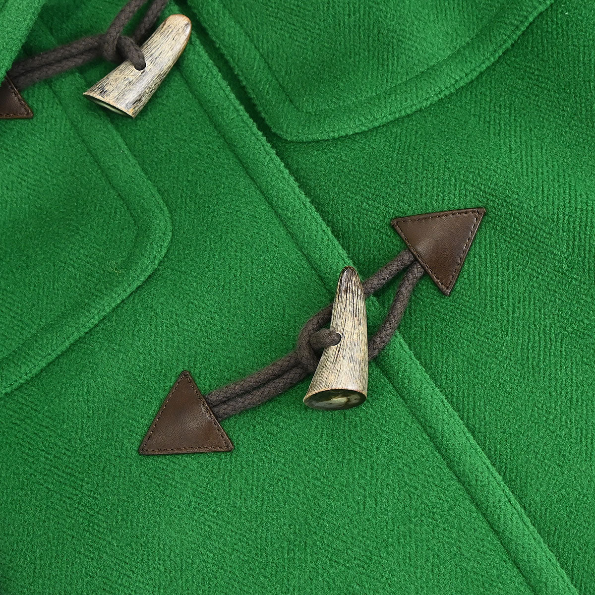 Hermes Hooded Duffel Coat Green #52