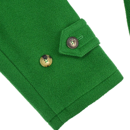 Hermes Hooded Duffel Coat Green #52