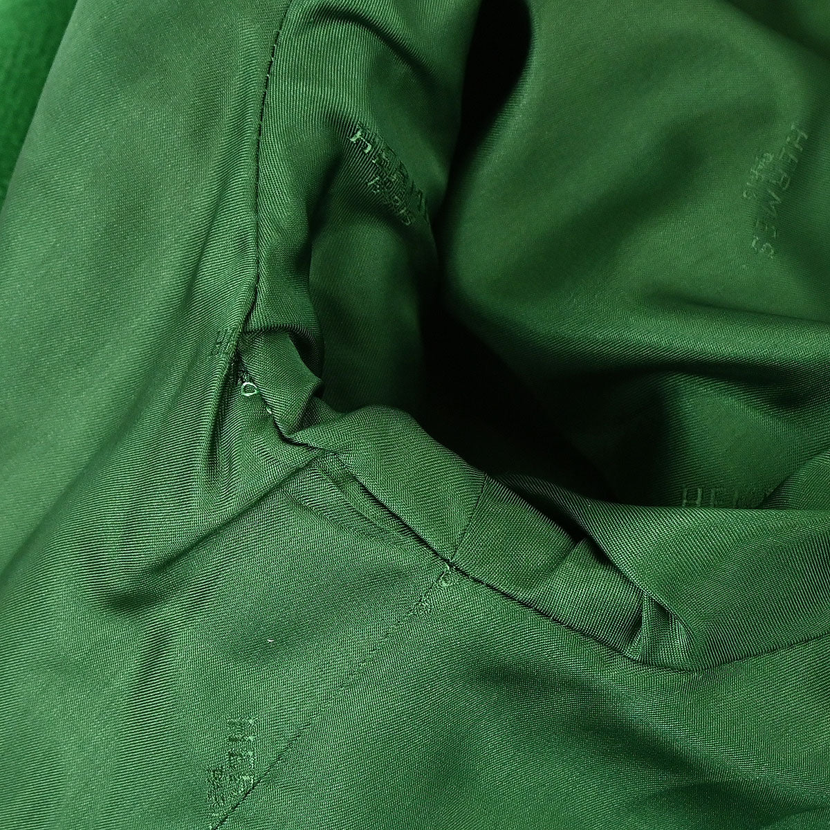 Hermes Hooded Duffel Coat Green #52