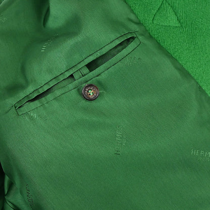 Hermes Hooded Duffel Coat Green #52