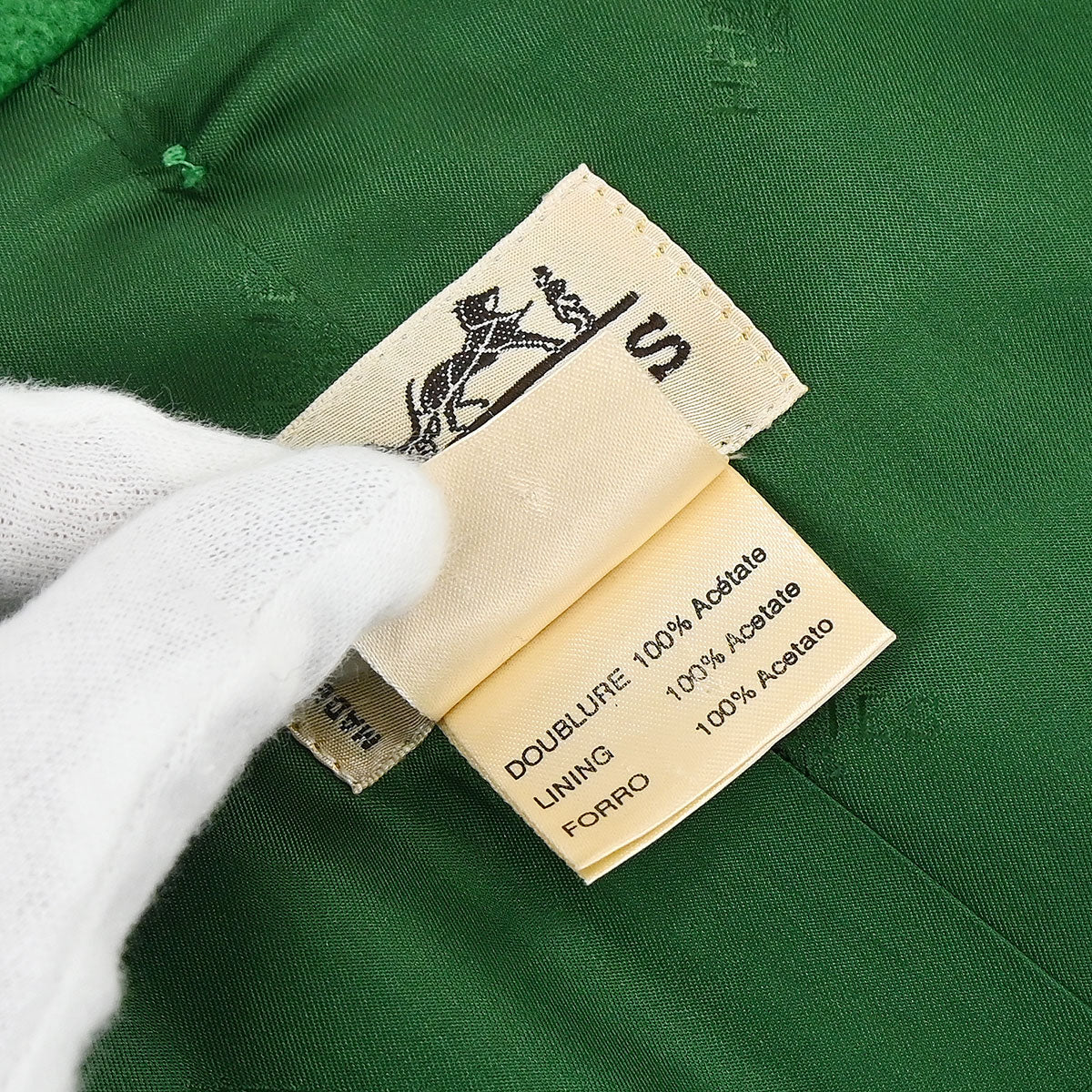 Hermes Hooded Duffel Coat Green #52