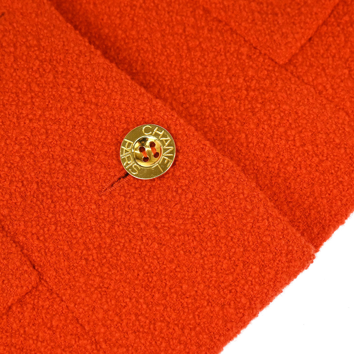 Chanel 1991 Setup Suit Jacket Skirt Red Blue #40