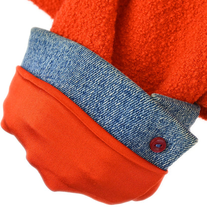 Chanel 1991 Setup Suit Jacket Skirt Red Blue #40