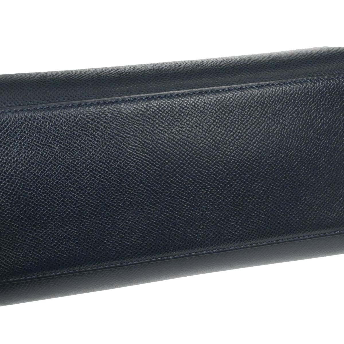 Hermes Jaune Navy Courchevel Kelly Sport MM Shoulder Bag