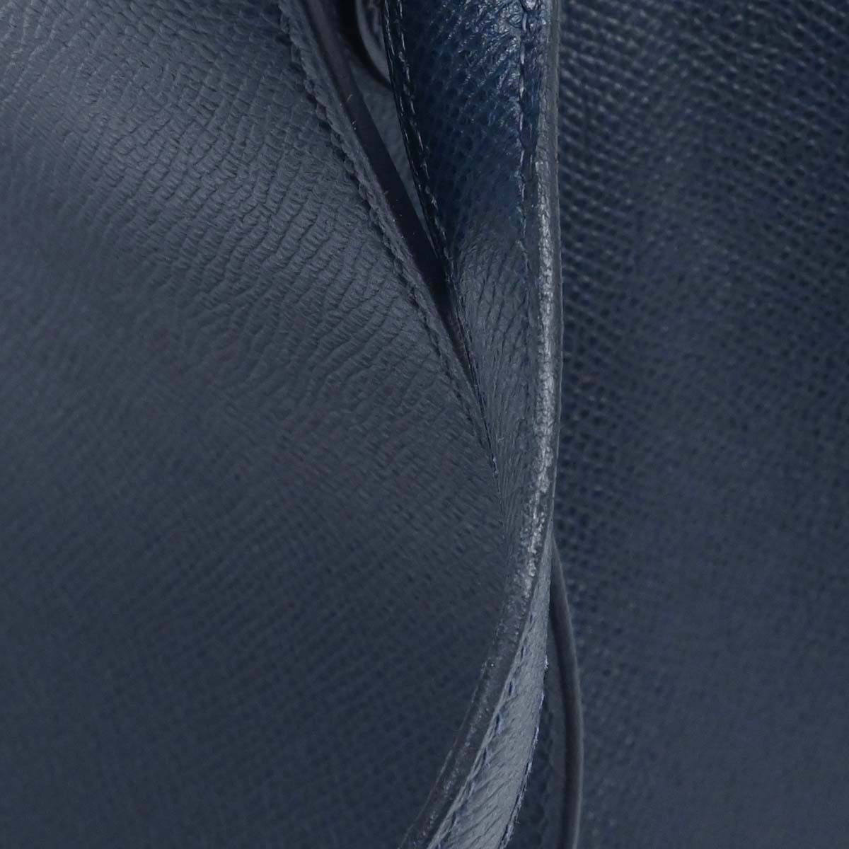 Hermes Jaune Navy Courchevel Kelly Sport MM Shoulder Bag
