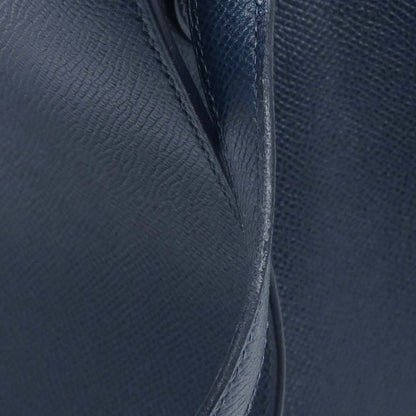 Hermes Jaune Navy Courchevel Kelly Sport MM Shoulder Bag