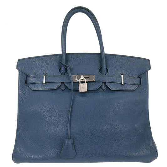 Hermes Blue Togo Birkin 35 Handbag