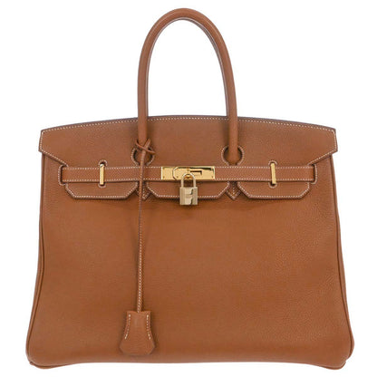 Hermes Gold Togo Birkin 35 Handbag