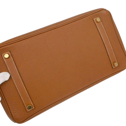 Hermes Gold Togo Birkin 35 Handbag