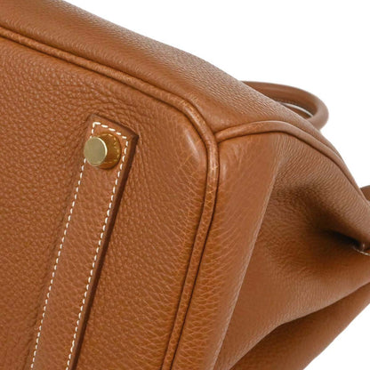 Hermes Gold Togo Birkin 35 Handbag