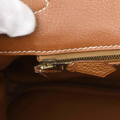 Hermes Gold Togo Birkin 35 Handbag