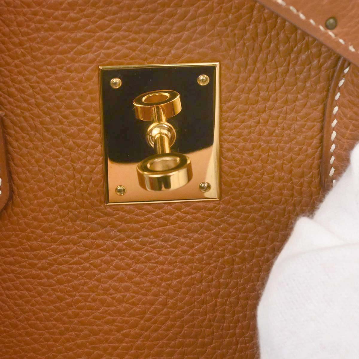 Hermes Gold Togo Birkin 35 Handbag