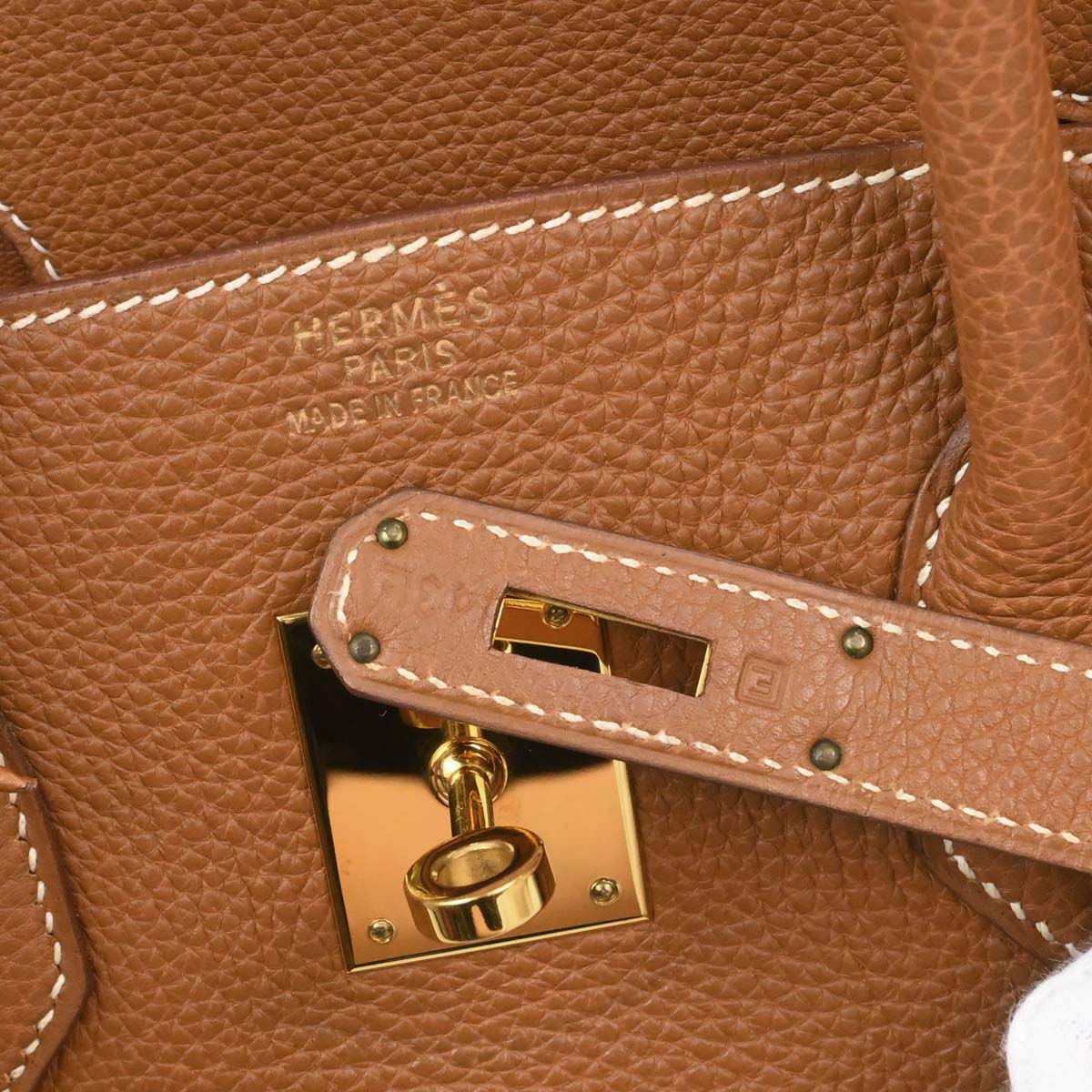 Hermes Gold Togo Birkin 35 Handbag