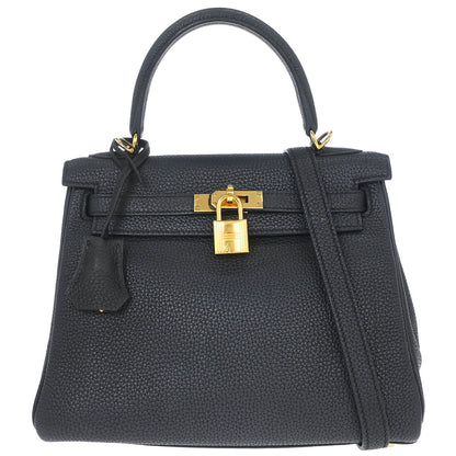 Hermes Plomb Togo Kelly 25 Retourne 2way Shoulder Handbag