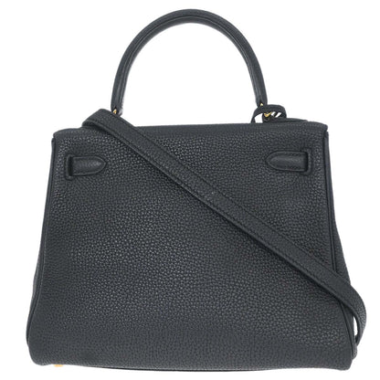 Hermes Plomb Togo Kelly 25 Retourne 2way Shoulder Handbag