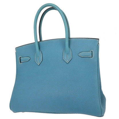 Hermes Blue Jean Togo Birkin 30 Handbag