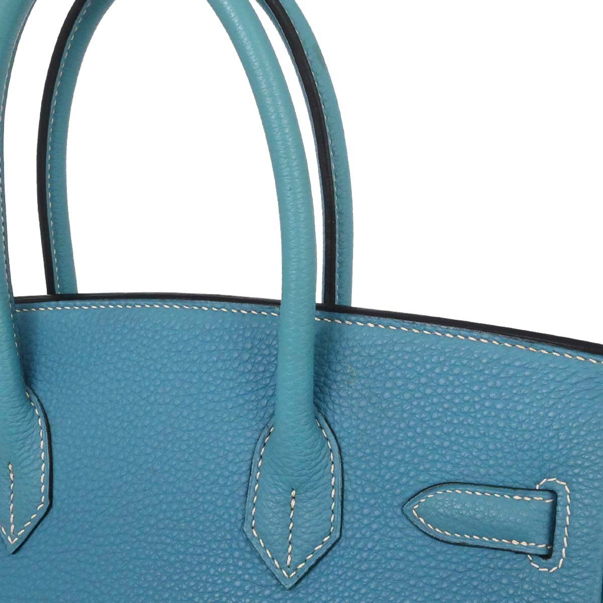 Hermes Blue Jean Togo Birkin 30 Handbag