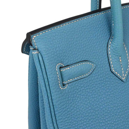 Hermes Blue Jean Togo Birkin 30 Handbag