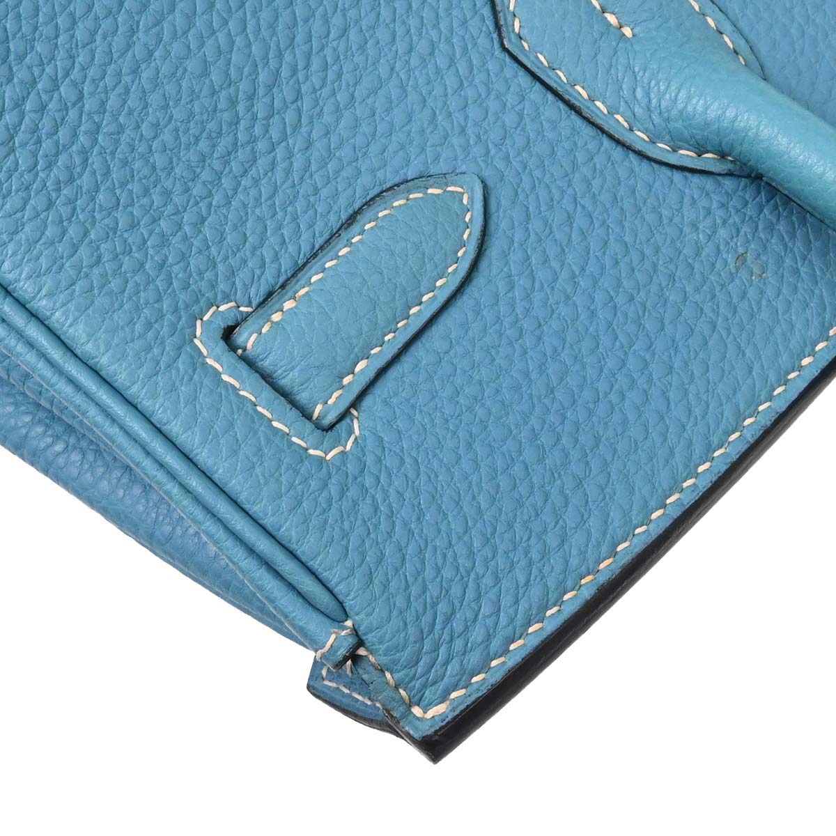 Hermes Blue Jean Togo Birkin 30 Handbag
