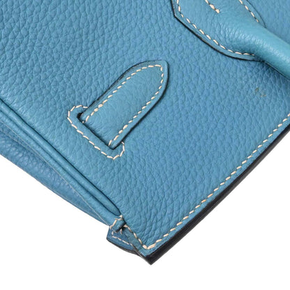 Hermes Blue Jean Togo Birkin 30 Handbag
