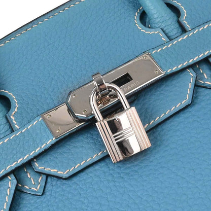 Hermes Blue Jean Togo Birkin 30 Handbag