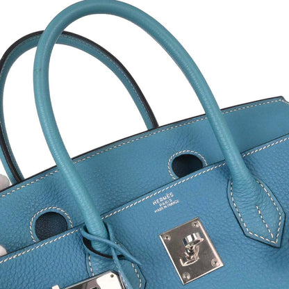 Hermes Blue Jean Togo Birkin 30 Handbag