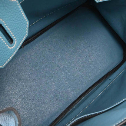 Hermes Blue Jean Togo Birkin 30 Handbag