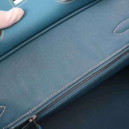 Hermes Blue Jean Togo Birkin 30 Handbag