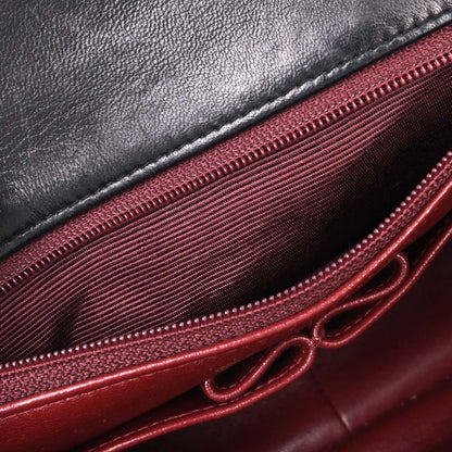 Chanel Black Lambskin Classic Square Flap Shoulder Bag 20