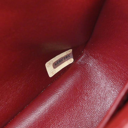 Chanel Black Lambskin Classic Square Flap Shoulder Bag 20