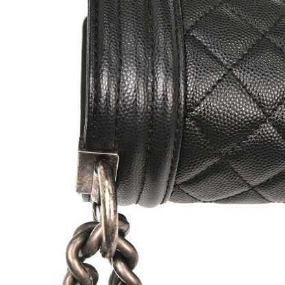 Boy Chanel 2018-2019 Black Calfskin Medium Shoulder Bag