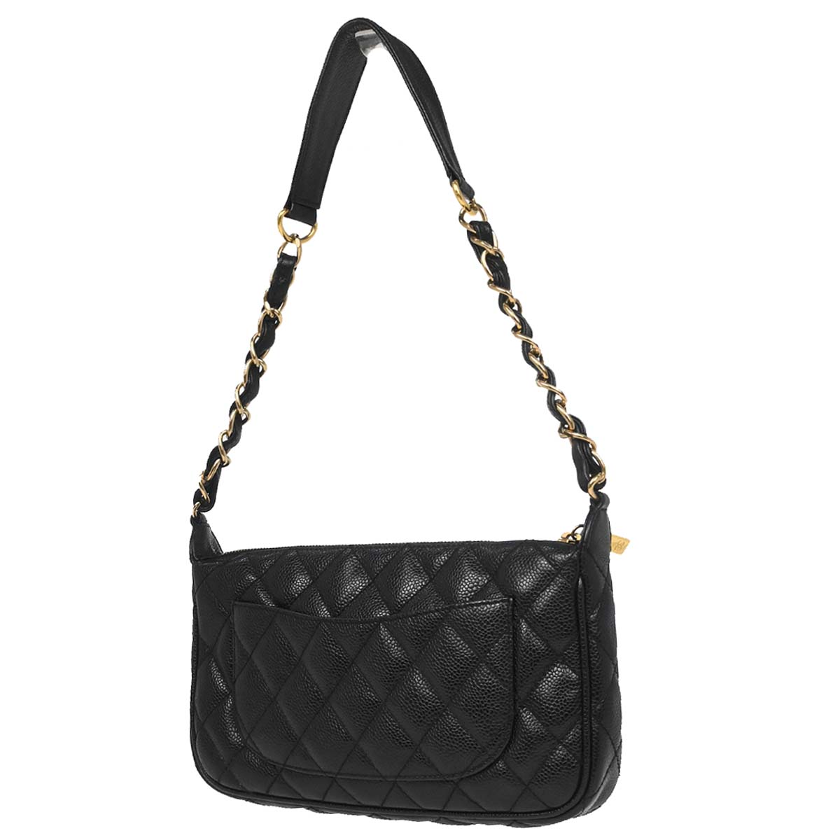 Chanel Black Caviar Skin Handbag
