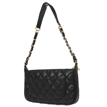 Chanel Black Caviar Skin Handbag