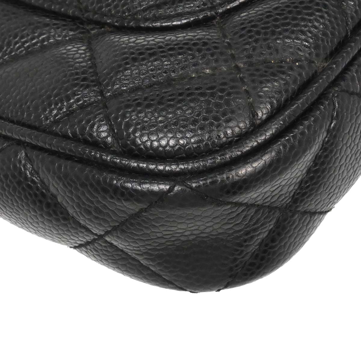 Chanel Black Caviar Skin Handbag