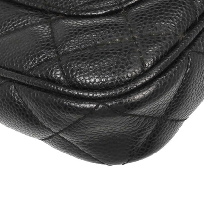 Chanel Black Caviar Skin Handbag
