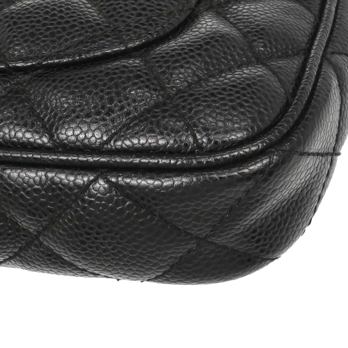 Chanel Black Caviar Skin Handbag