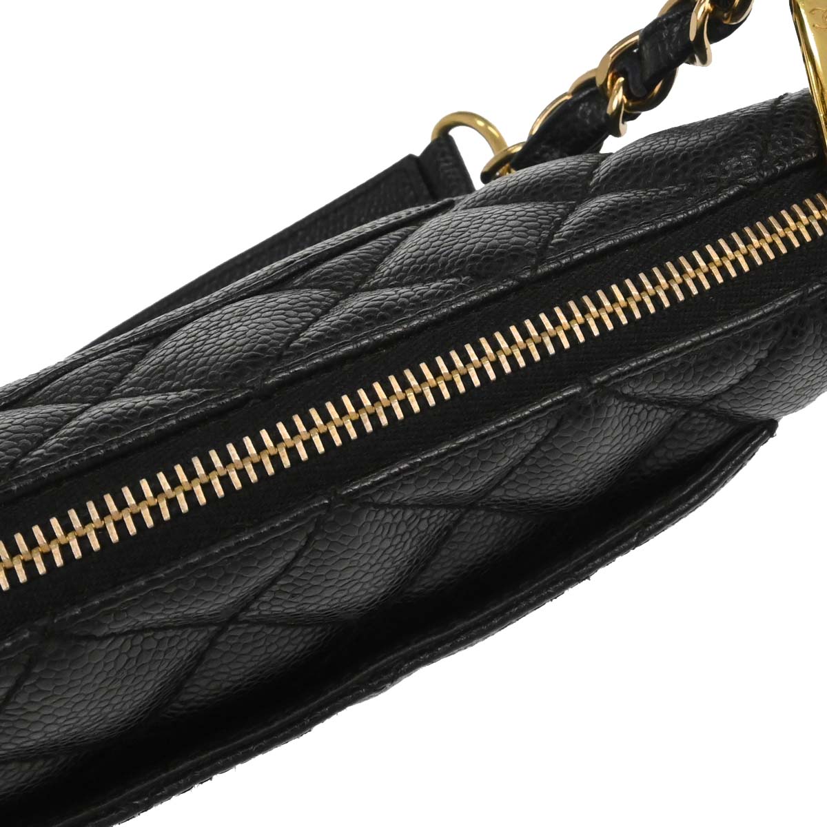 Chanel Black Caviar Skin Handbag