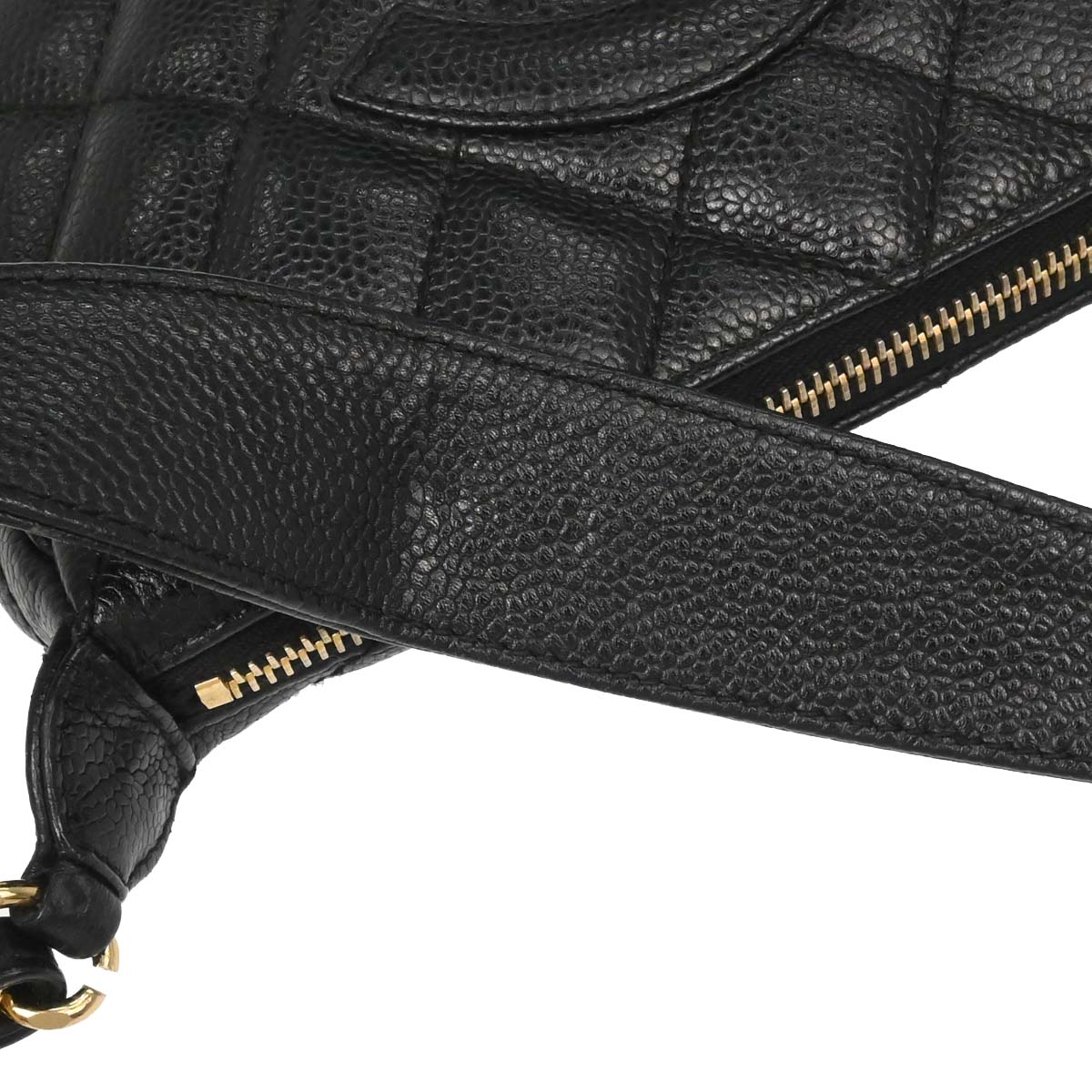 Chanel Black Caviar Skin Handbag