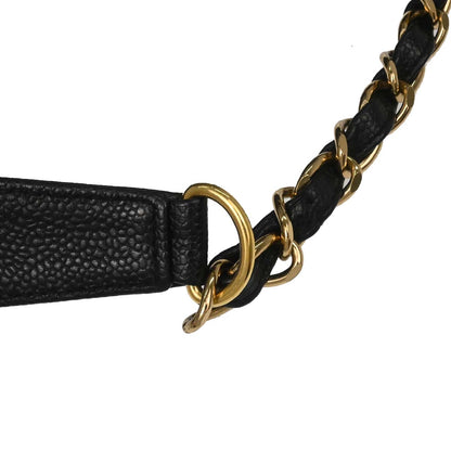 Chanel Black Caviar Skin Handbag