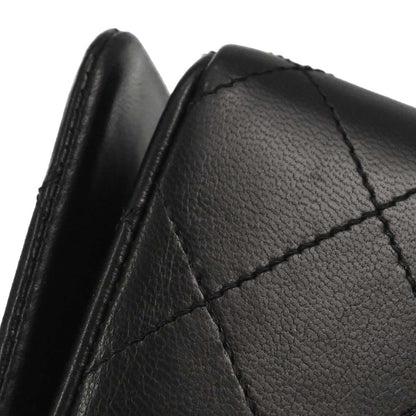 Chanel Black Lambskin Turnlock Mini Full Flap Shoulder Bag
