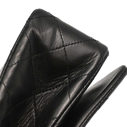 Chanel Black Lambskin Turnlock Mini Full Flap Shoulder Bag