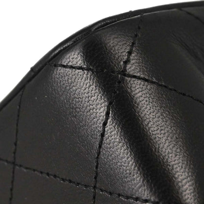 Chanel Black Lambskin Turnlock Mini Full Flap Shoulder Bag