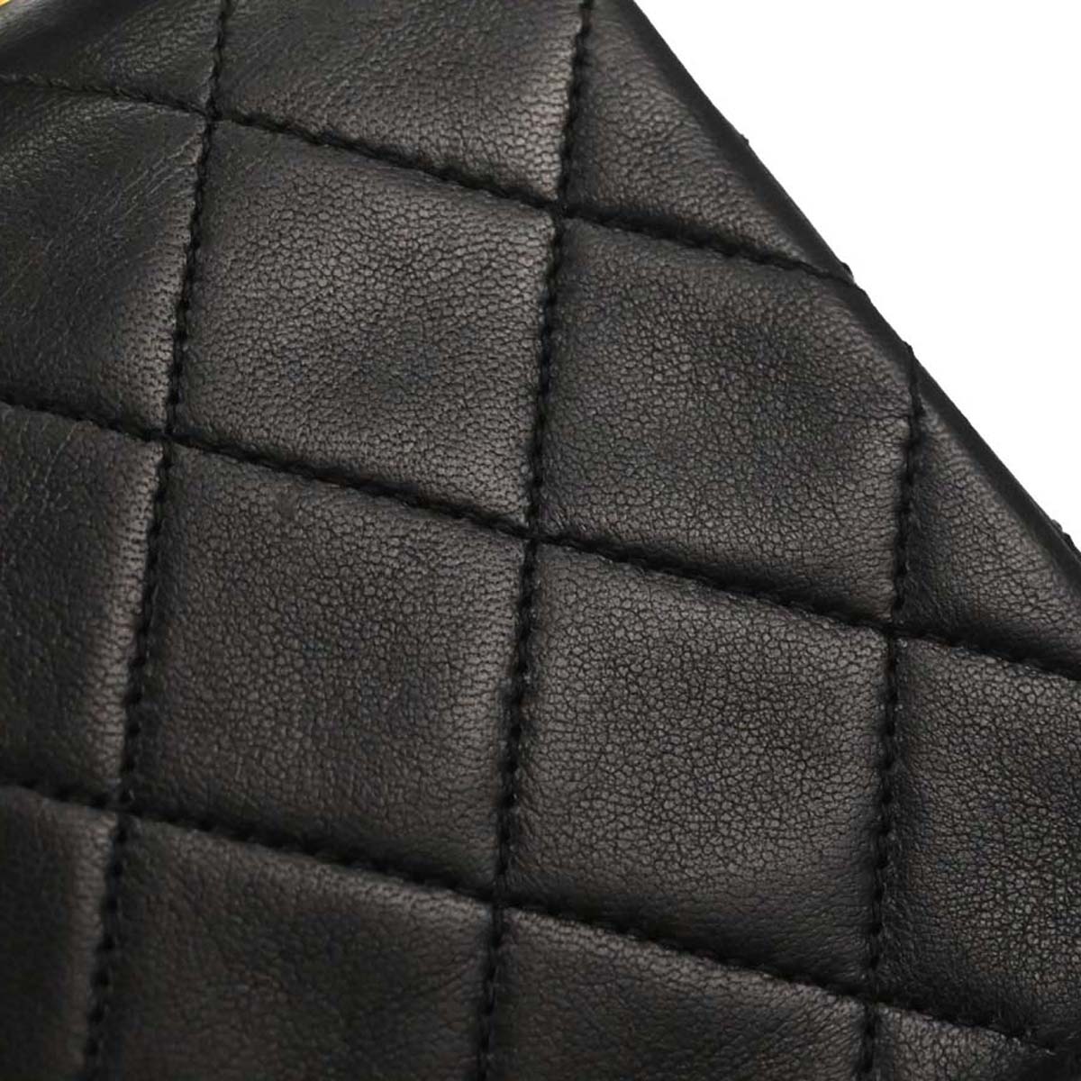 Chanel Black Lambskin Turnlock Mini Full Flap Shoulder Bag